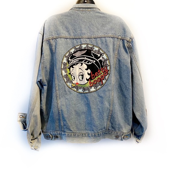 Jackets & Blazers - RARE 90s Vintage Betty Boop Jean Jacket Size Large